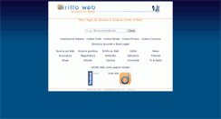 Desktop Screenshot of dirittoweb.com