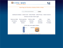 Tablet Screenshot of dirittoweb.com